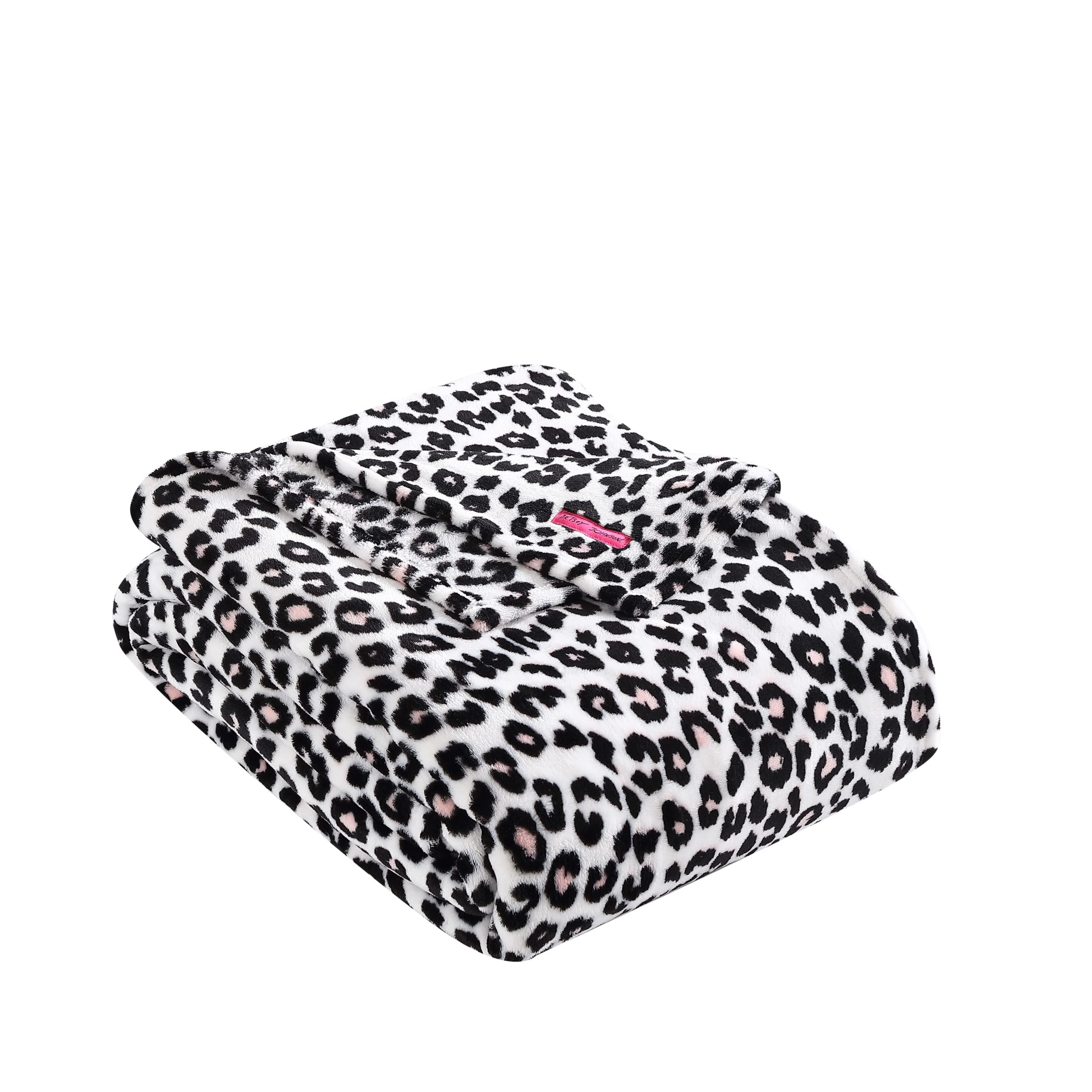 Betsey Johnson | Fleece Collection | Blanket - Ultra Soft & Cozy Plush Fleece, Lightweight & Warm, Perfect for Bed or Couch, Twin, Leopard