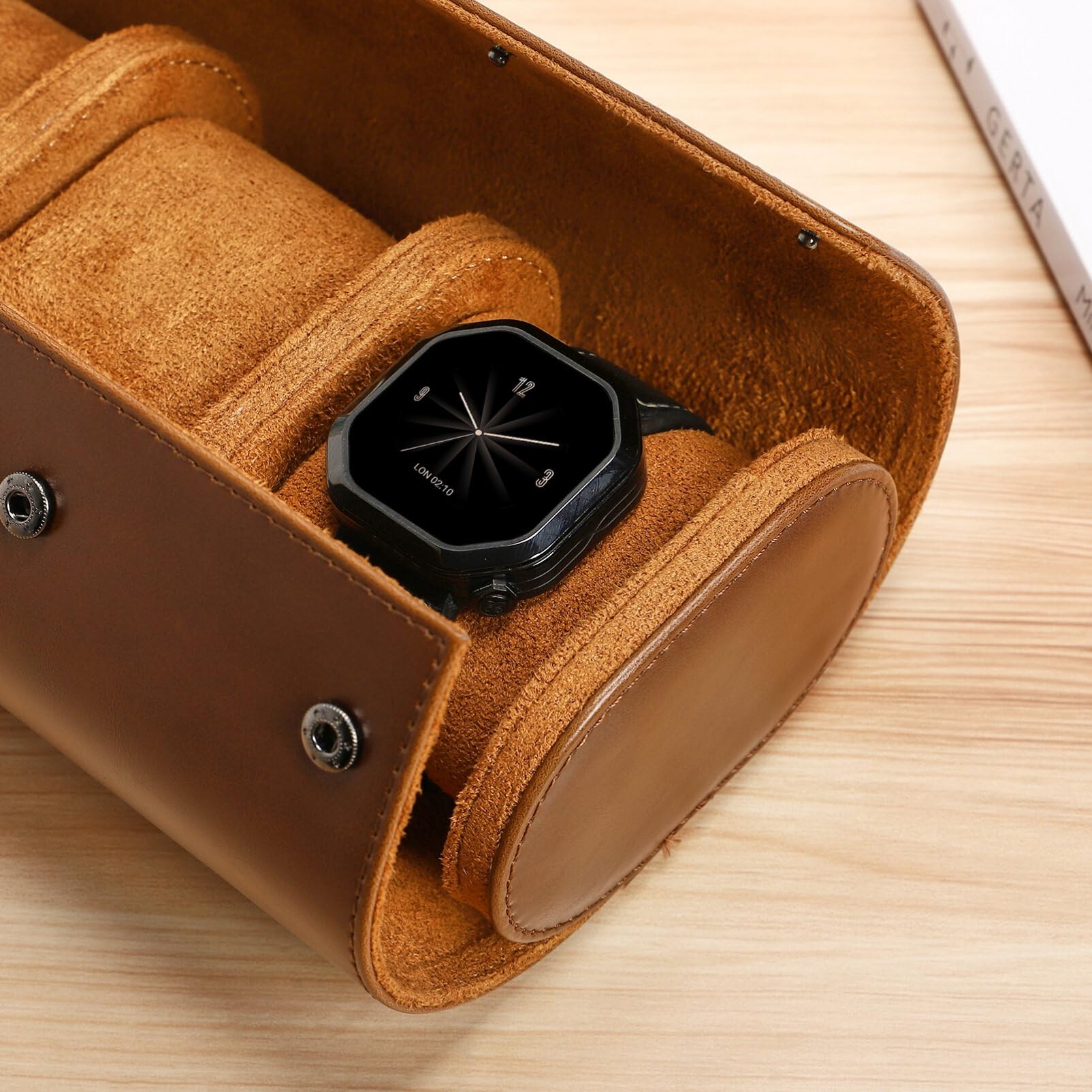 3-poziomowe etui na zegarki dla mężczyzn Sloty Pudełko na zegarek Pu Watch Roll Etui podróżne Elastyczne etui na zegarek dla mężczyzn Pudełko z biżuterią Akcesoria Pudełko z biżuterią /31