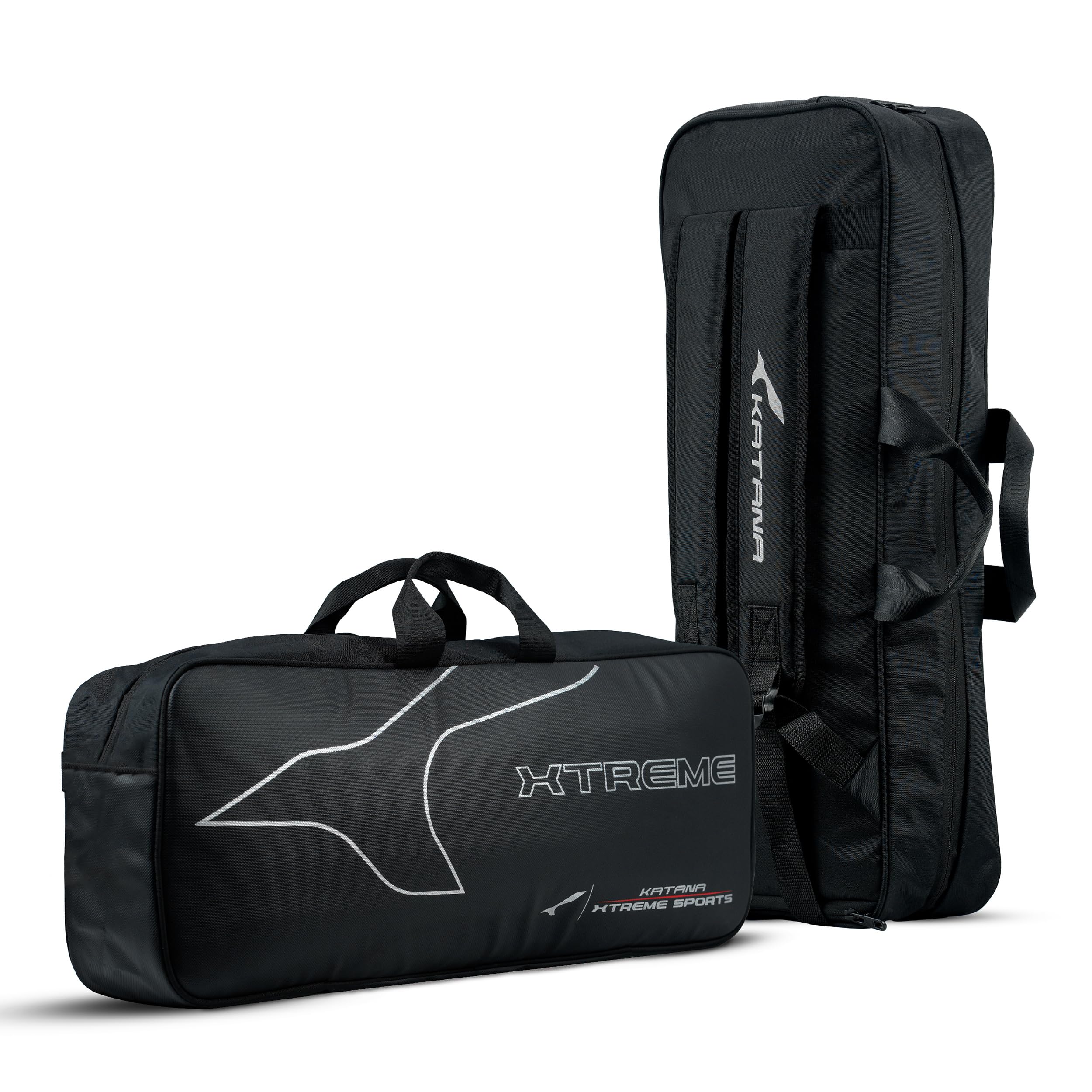 Katana Xtreme Smart Badminton Kitbag with Thermal Insulation | Large Shoe Compartment | Water Bottle Holder | Encased Racket Holder | Ideal for Professionals Badminton Kitbag (Black)