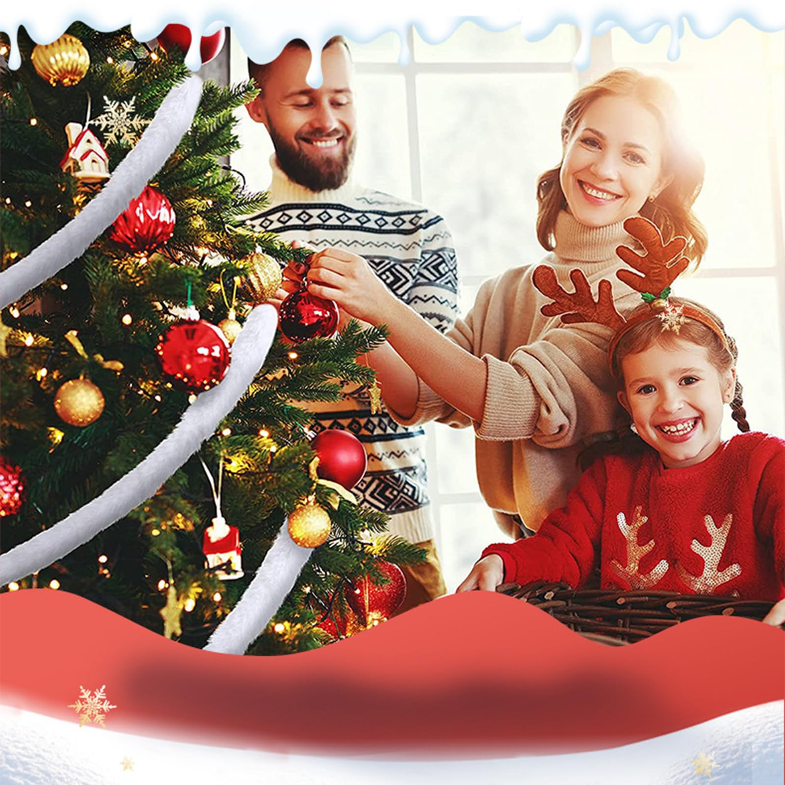 GORGECRAFT 11 Yard Boa di Piume Bianche Nastro di Pelliccia Sintetica Tessuto Rotolo Boa di Piume di Marabù Boa di Piume Natalizie per La Decorazione Dell'Albero di Natale O Ghirlande di Fiocchi