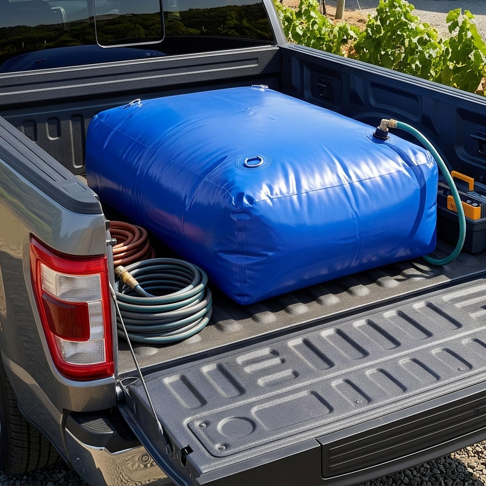 Acouto Depósito de Agua Plegable, Tanque de Almacenamiento de Agua 400L 106