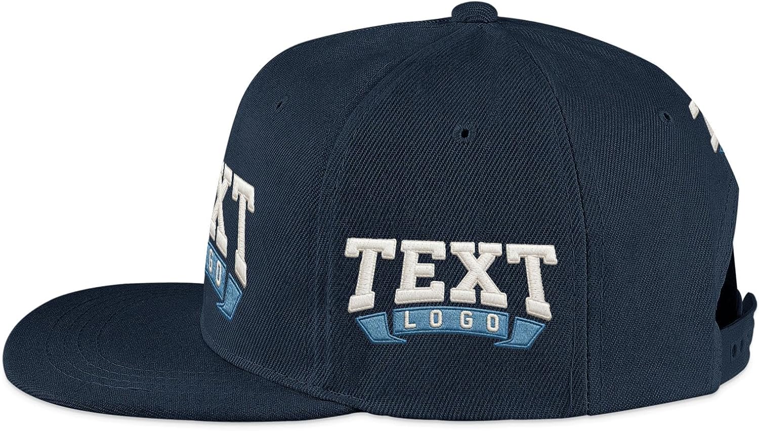 Custom Baseball Cap with 4-Sided Embroidery, Adjustable Unisex Dad Hat, 100% Washed Cotton, Personalized Text Logo - Image 3