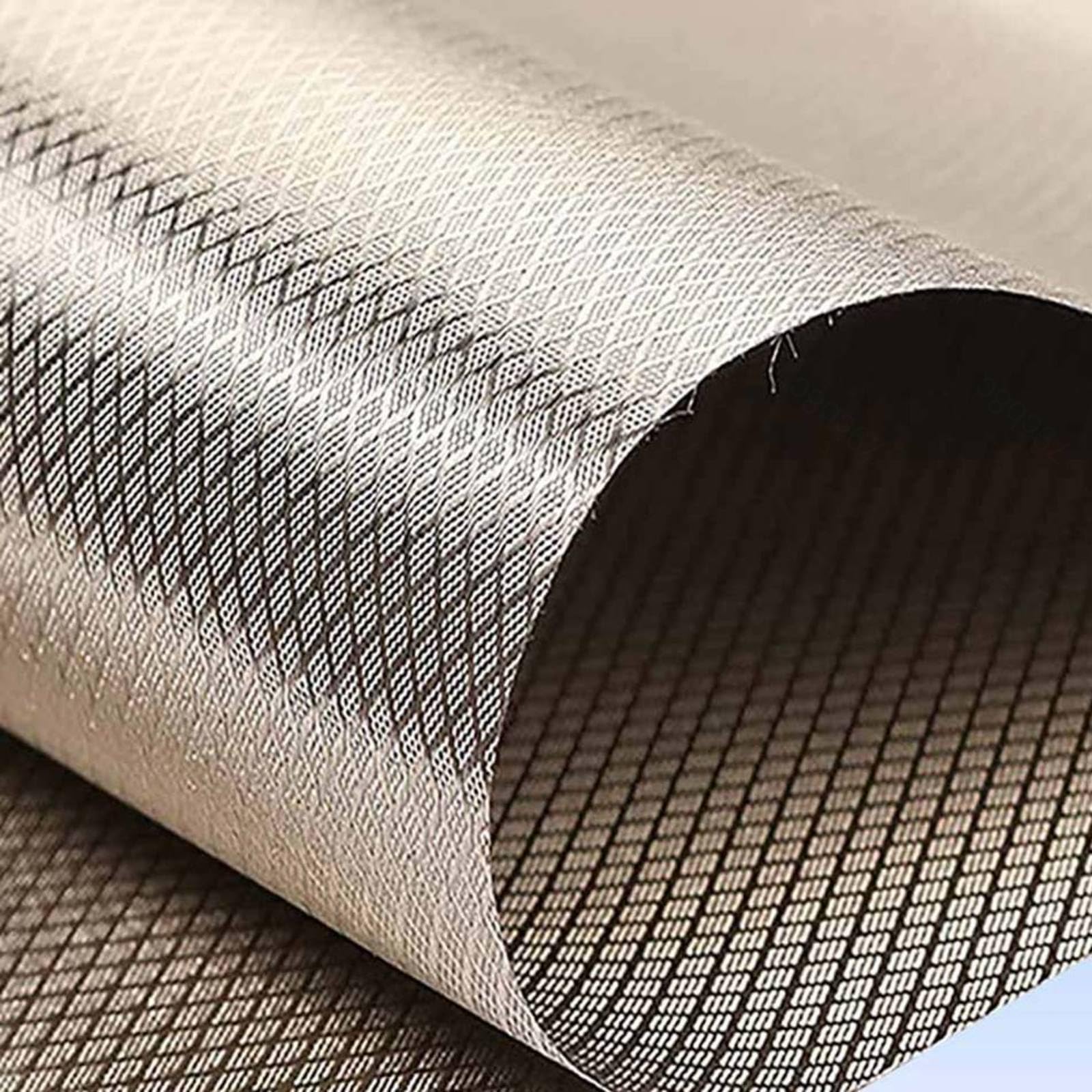 Faraday Cloth Faraday Fabric Bulk Fabric Signal Shielding Fabric Faraday Material Conductive Shields RF Signals EMP Protection EMF Blocker from WiFi Cell,silver-1x1.1m
