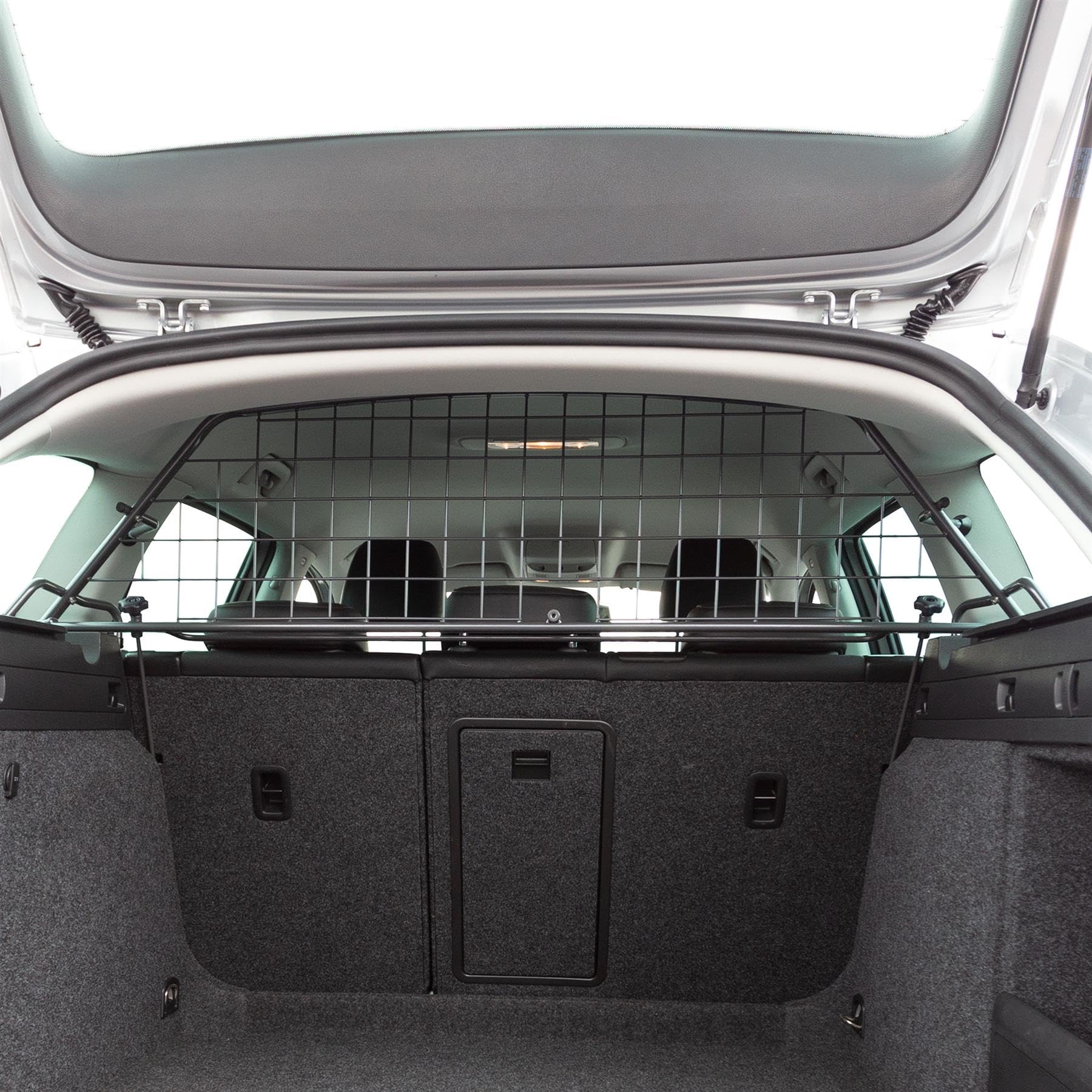 Travall Hundegitter für Skoda Superb 2008-2013 [Nur geeignet für Modelle ohne Schiebedach.], fahrzeugspezifisches Trenngitter für den Kofferraum aus Stahl, passgenau für sicheren Hundetransport