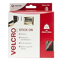 VELCRO Brand Nastro riapribile adesivo 20mmm x 5m Bianco