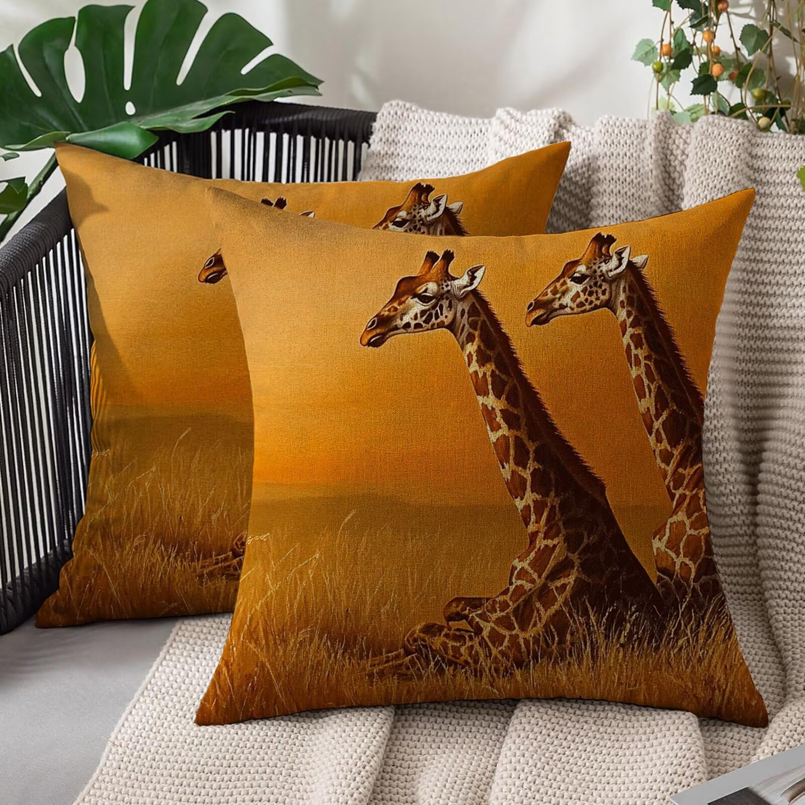 Housse de coussin imperméable 55x55cm : protégez votre canapé des taches et de la pluie