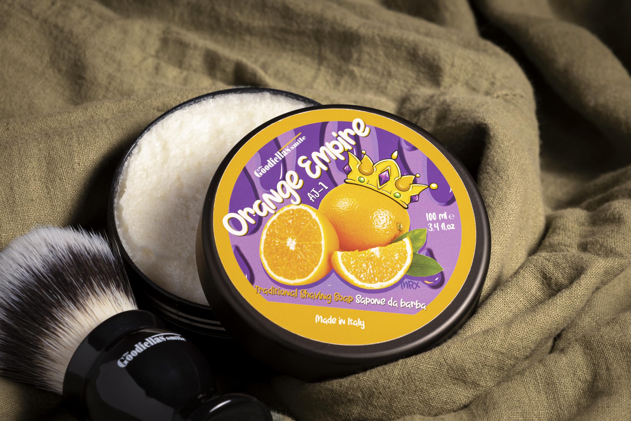 THE GOODFELLAS' SMILE Duo Set Orange Empire. Mydło do golenia i po goleniu, 250 ml