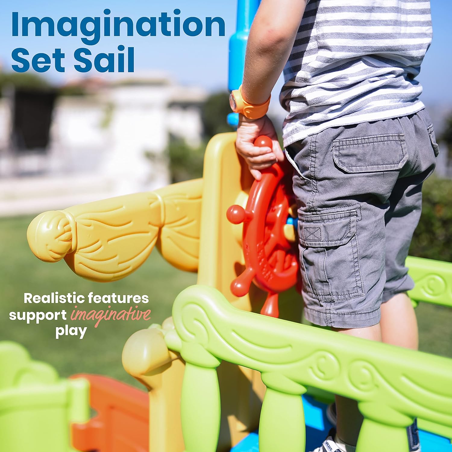 ❤ Crazy Deals ECR4Kids Indoor/Outdoor Buccaneer Pirate Play Boat for Kids at Home or Daycare Super Brands ECR4Kids Indoor/Outdoor Buccaneer Pirate Play Boat for Kids at Home or Daycare