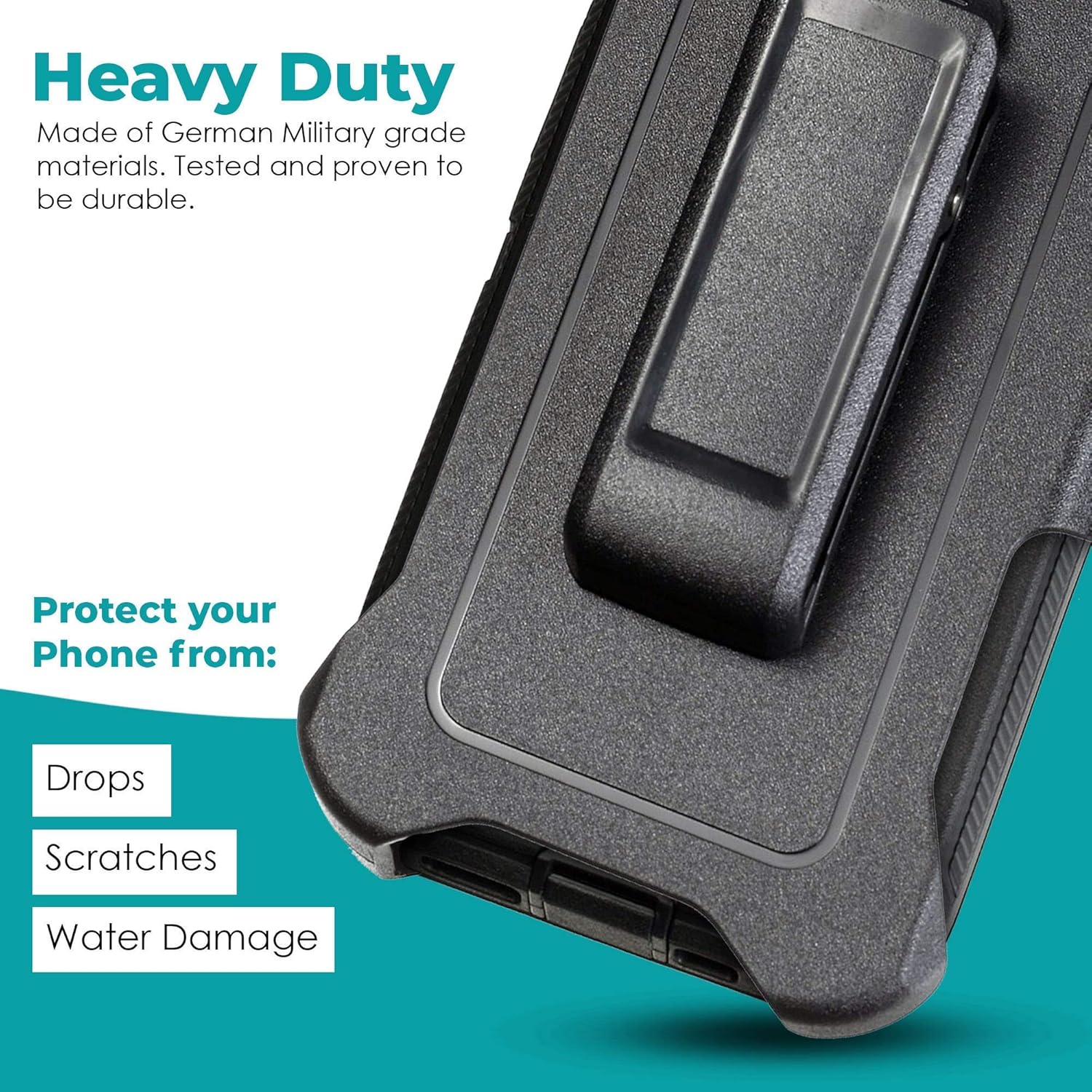 New Arrivals Compatible case for iPhone 12 pro max (6.7) -Defender Series with Belt Clip Triple Layer Heavy Duty Protective Defender Cover Holster & Kickstand | Drop-Shock Proof