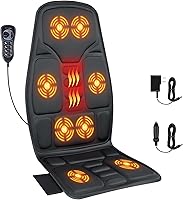 Vista 1 de SLOTHMORE Almohadilla para silla de masaje de espalda, masajeador de espalda con calor para aliviar el dolor, masajeador de silla para masaje