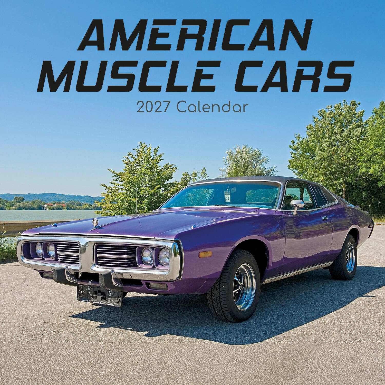 TGSC | American Muscle Cars 2026-2027 Calendar, 16-Month Square Wall Calendar (Sept 2026-Dec 2027), UK Planner with Muscle Cars, Home or Office Organiser | 30 x 30 cm