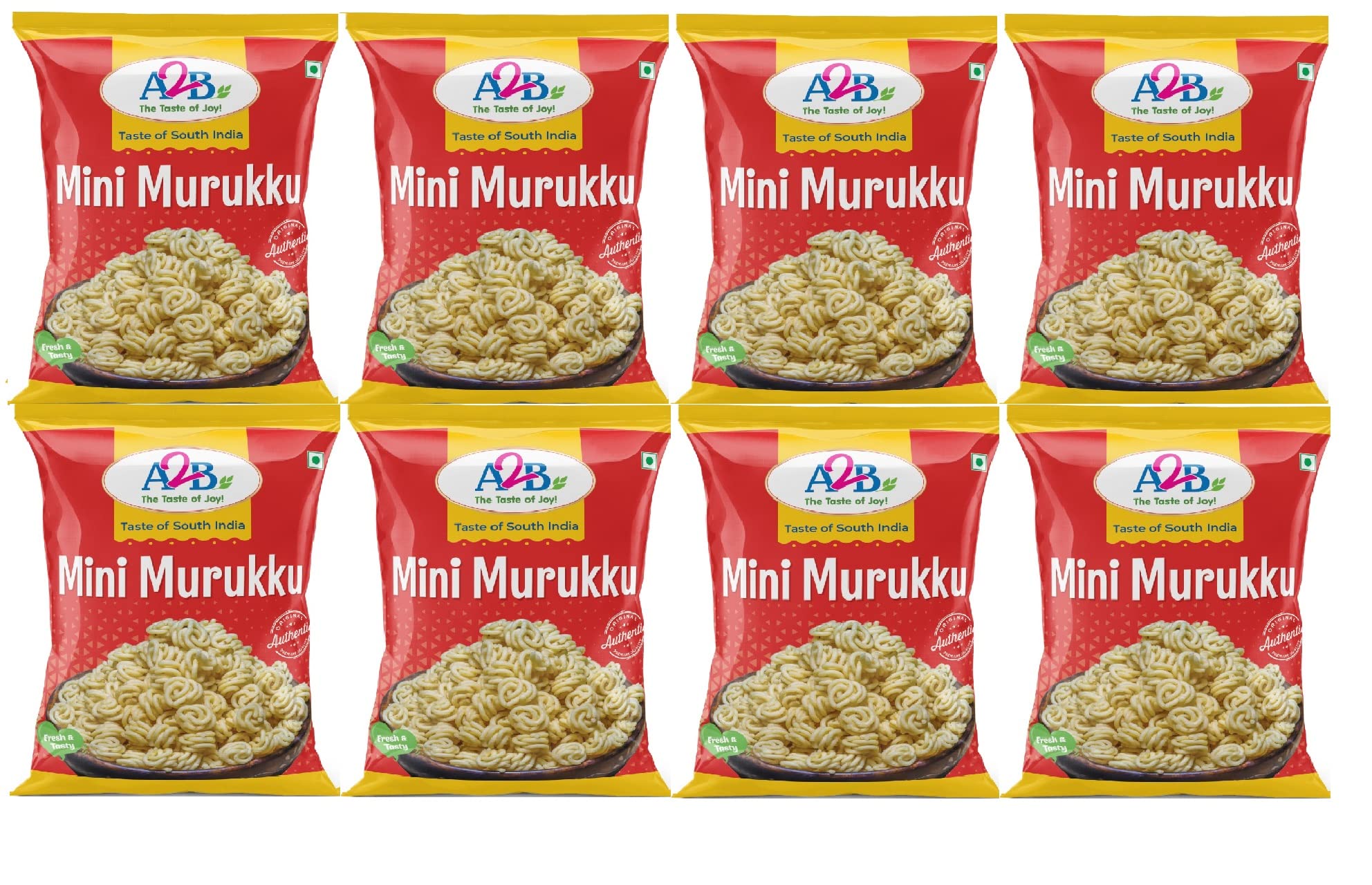 A2B Mini Murukku (Pack of 10 * 45 GMS)