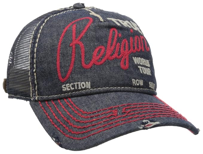 True Religion Men's New Logo Cap, Dark 