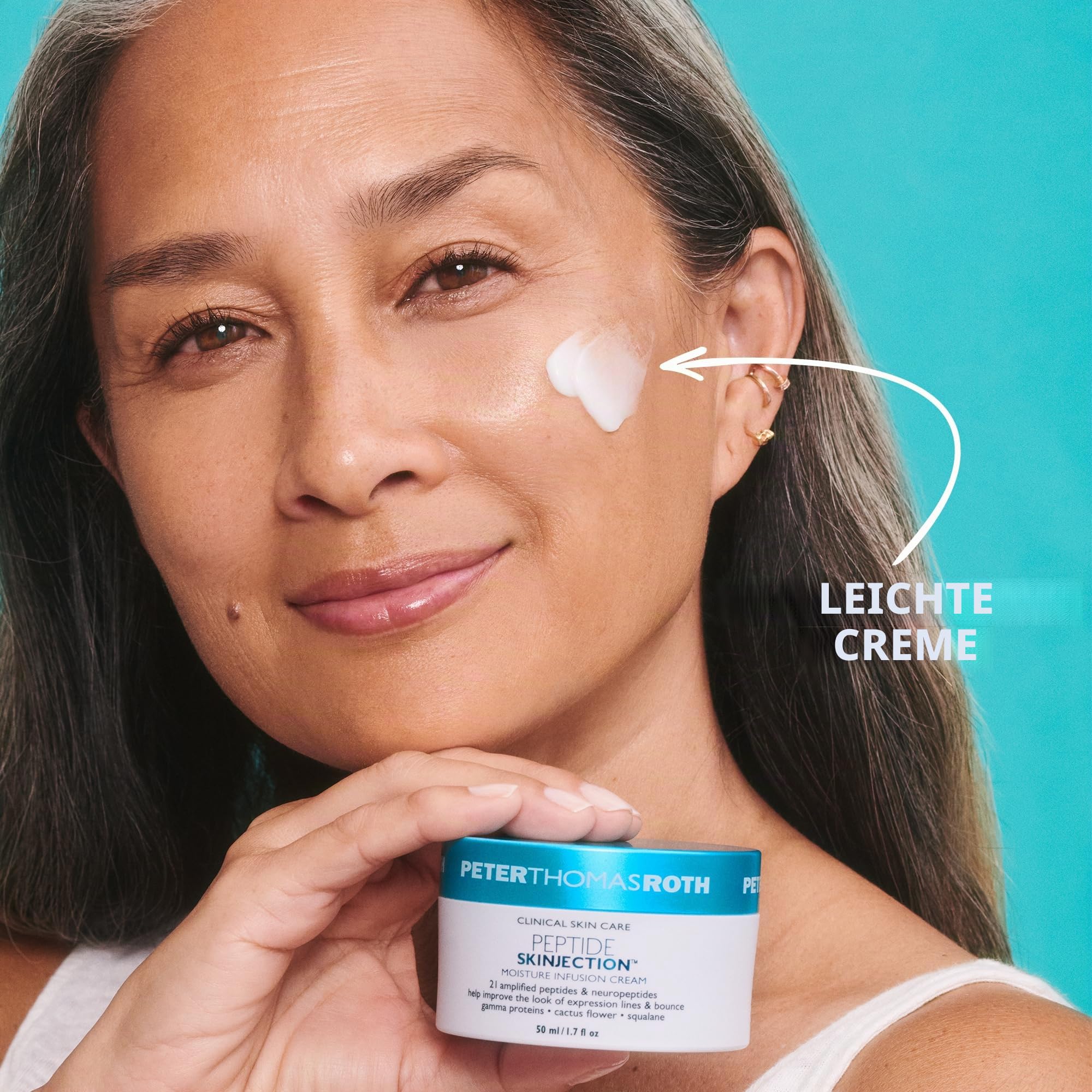Peter Thomas Roth - Peptide Skinjection™ Feuchtigkeitscreme Nachfüllbar – Anti-Aging Gesichtscreme mit Peptiden, Intensive Hydratation & Straffende Pflege