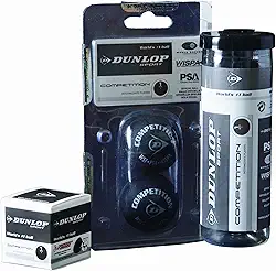Dunlop Sports Bola de squash de competição - tubo de 3 bolas