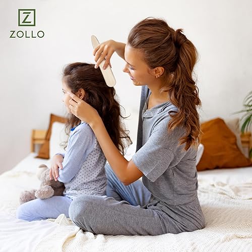 Miniatura 7 de Cepillo de cerdas de jabalí natural para mujeres, hombres y niños cepillo desenredante seco y húmedo mejora suavemente el brillo, suaviza el