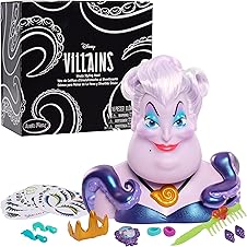 [77% off] Disney Villains Fierce 'N Fun Ursula 10-inch Styling Head, 16-Pieces, Pretend Play, Officially Licensed Kids Toys for Ages 3 Up, Amazon Exclusive