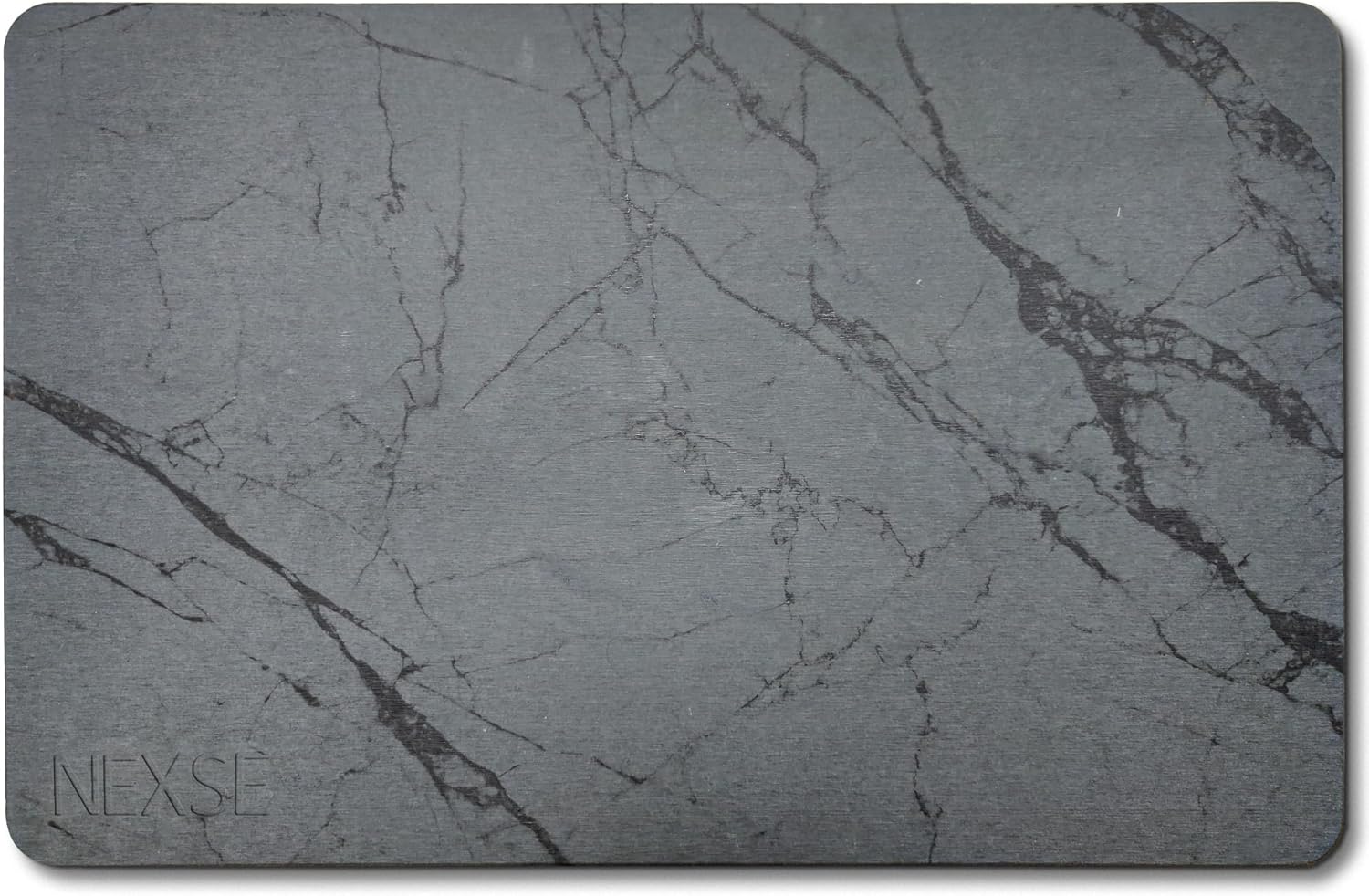 Large Stone Bath Mat for Bathroom (15.3" x 23.6") | Non Slip Super Absorbent Quick Dry Diatomaceous Earth Bath Mat | Diatomite Stone Bath Shower Mat | Drying Mat for Kitchen Counter | Gray (Large)