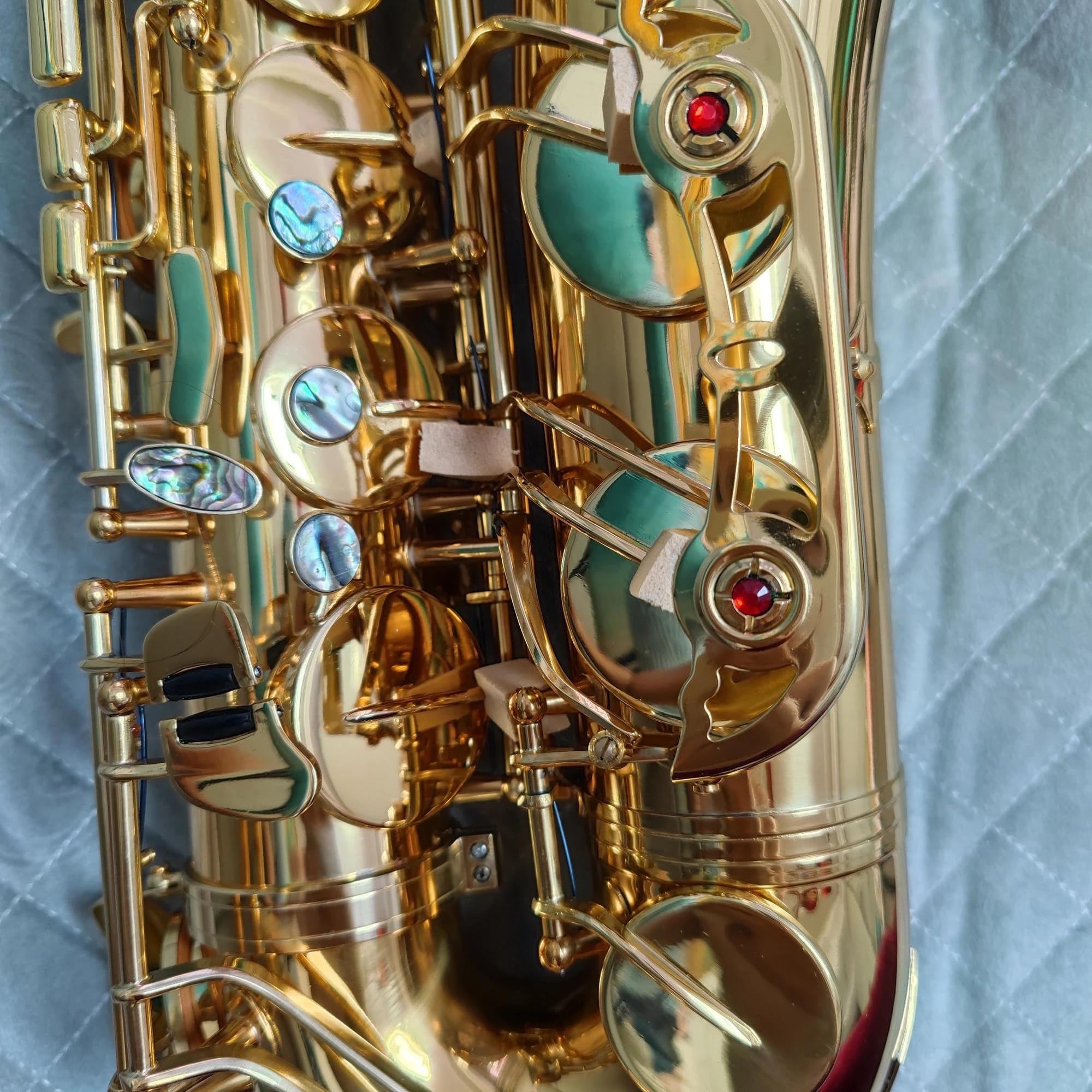 Sassofono Classico Bb Sassofono Tenore Professionale Con Doppia Costola Di Rinforzo In Abalone Key Tone Sax Tenore(Bag B)