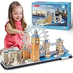 CubicFun 3D Puzzles for Kids Ages 8-10 - London City STEM Projects Arts Crafts for Girls Ages 8-12 - 3D Puzzle Birthday Gifts for 8 Year Old Girls, Birthday Toys