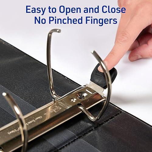 Miniatura 3 de Avery 79803 - Carpeta resistente antiadherente, anillos EZD, vista de referencia, 8 cm, azul marino, Rojo 2"