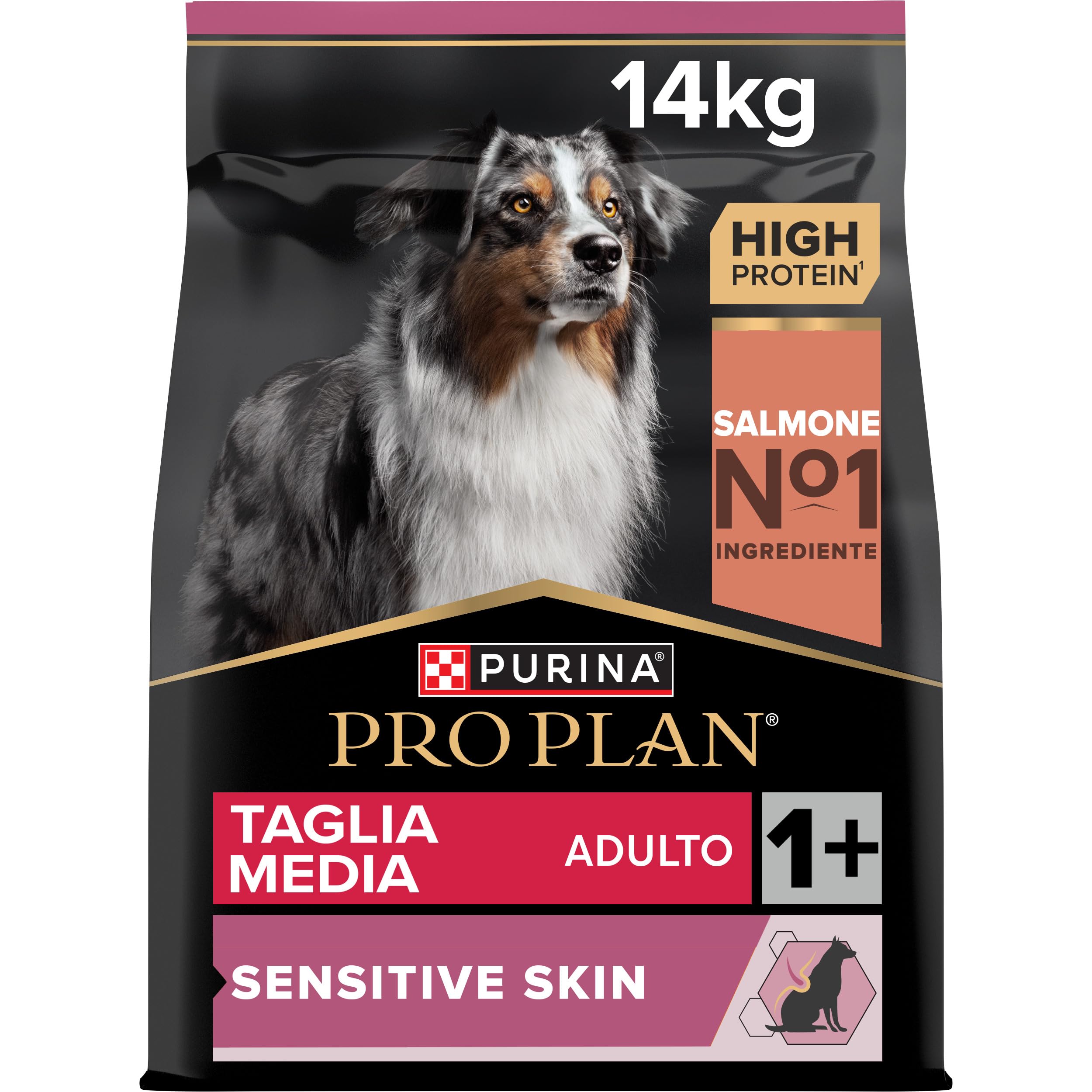 Purina Pro Plan Optiderma Medium Adult Crocchette per Cane con Salmone 14kg