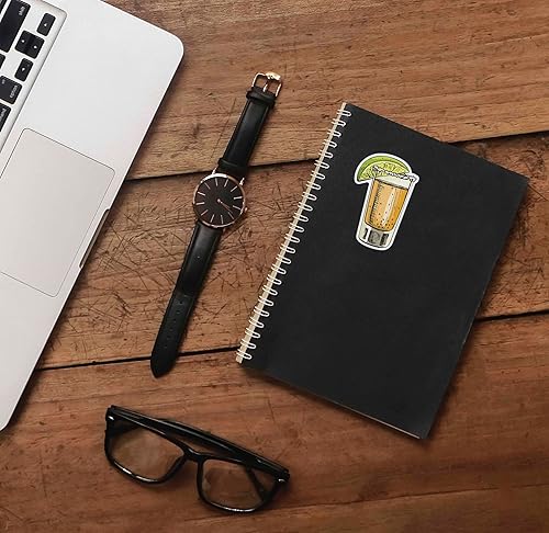 Miniatura 2 de Lime & Tequila Sticker - Tequila Shot Glass Drinking Sticker, Happy Hour Alcohol Decal for Flask, Cute Salt Rim Sticker Gift for Drinkers