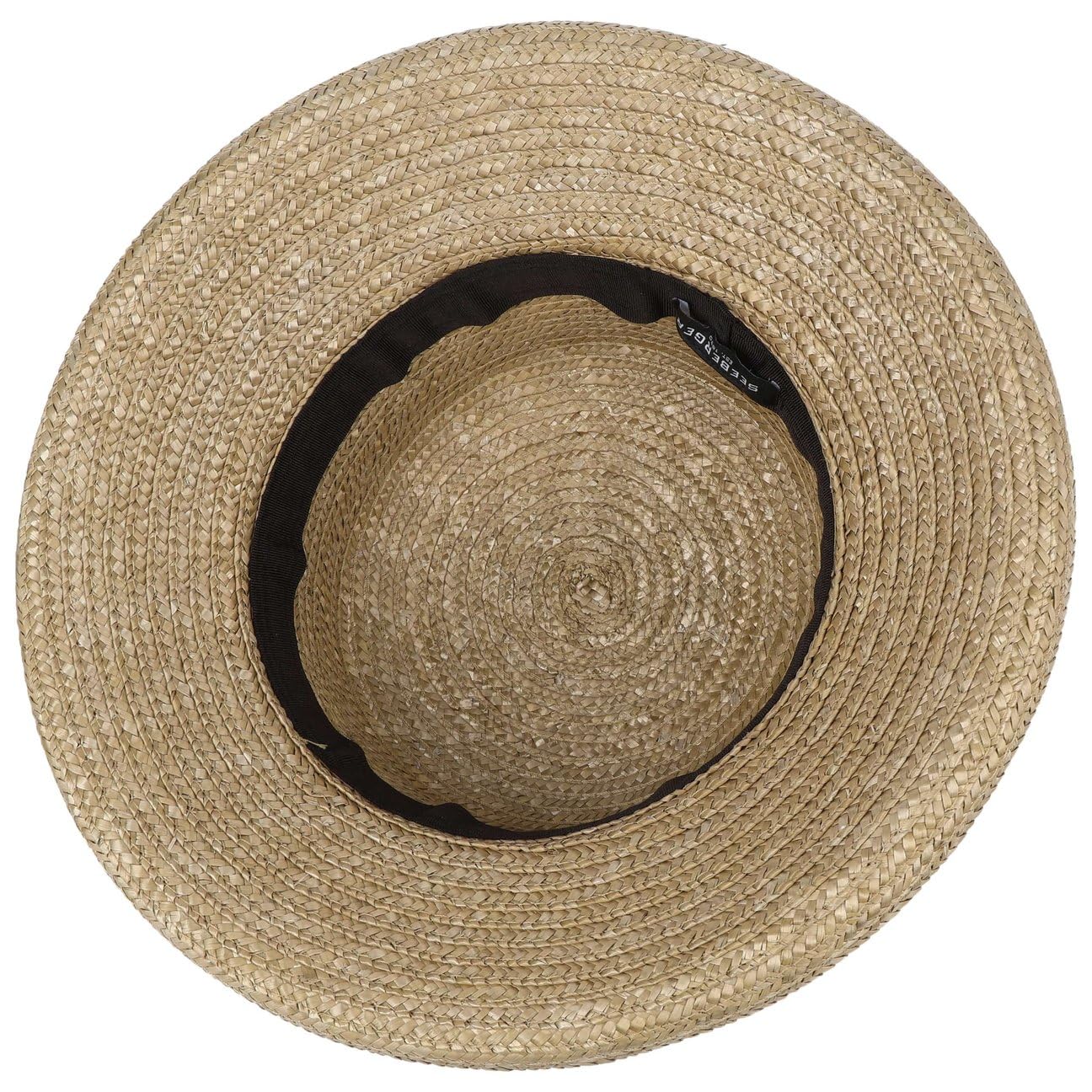 Seeberger Sombrero de Paja Dilara Mujer Verano (Talla única - Verde Oliva Claro)