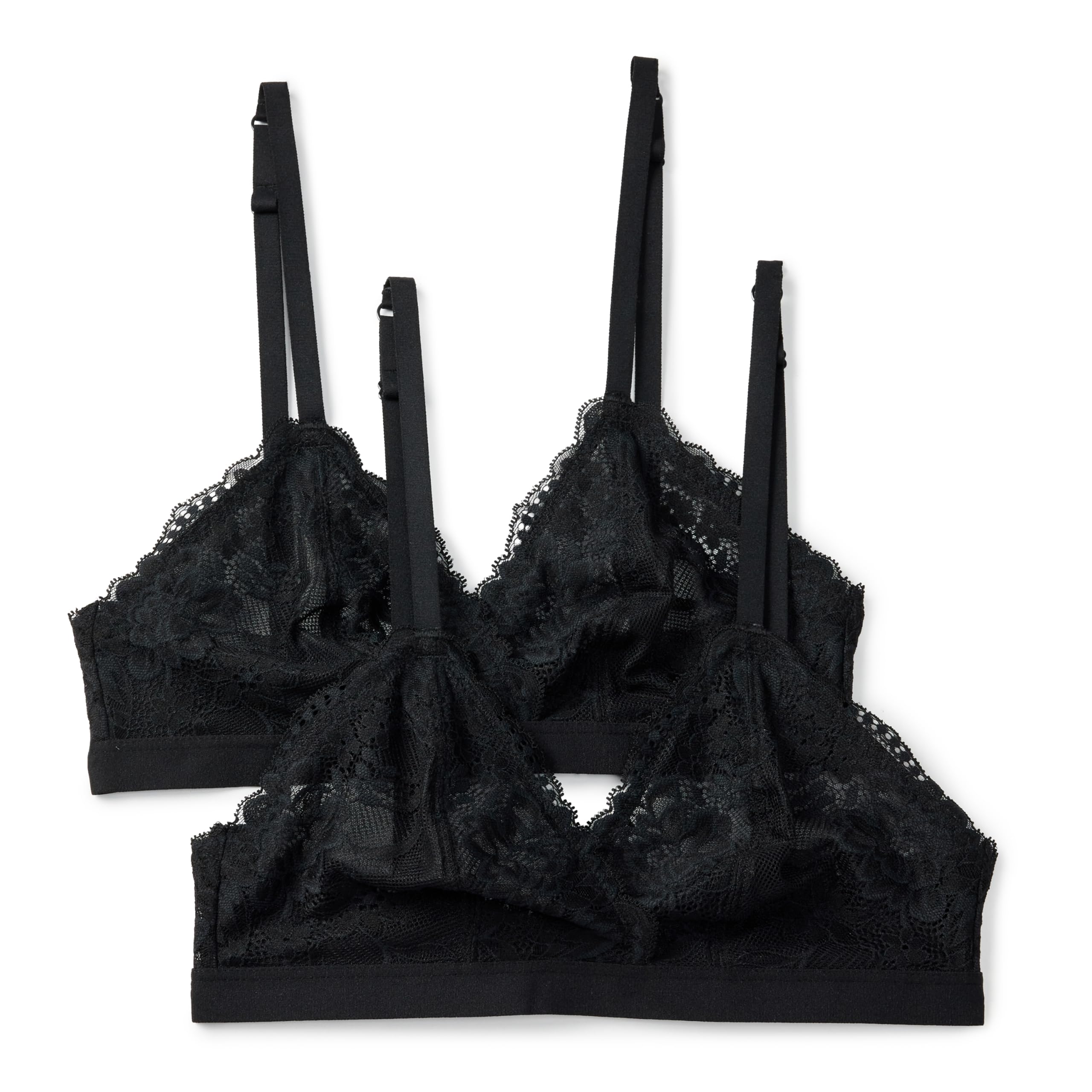 Amazon Essentials Damen Dehnbarer Triangel-BH Mit Galloonischer Spitze Ohne Futter