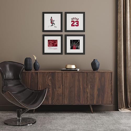 Miniatura 7 de Trends International Gallery Pops Michael Jordan - Póster de pared de la secuencia de progresión de vuelo 6, 12 x 12 pulgadas, versión de marco negro