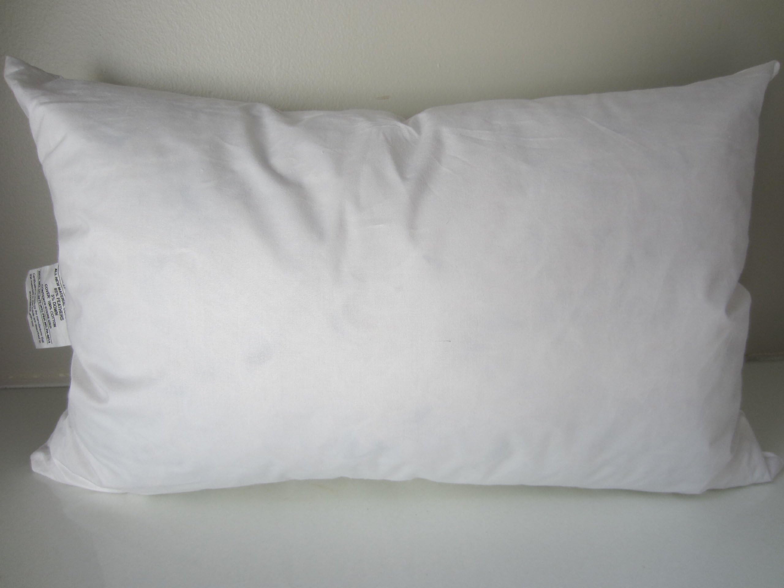 Bed Of Roses - KING Bed Pillow 95% Feather 5% Down - Made in USA (Measures 21" x 38")