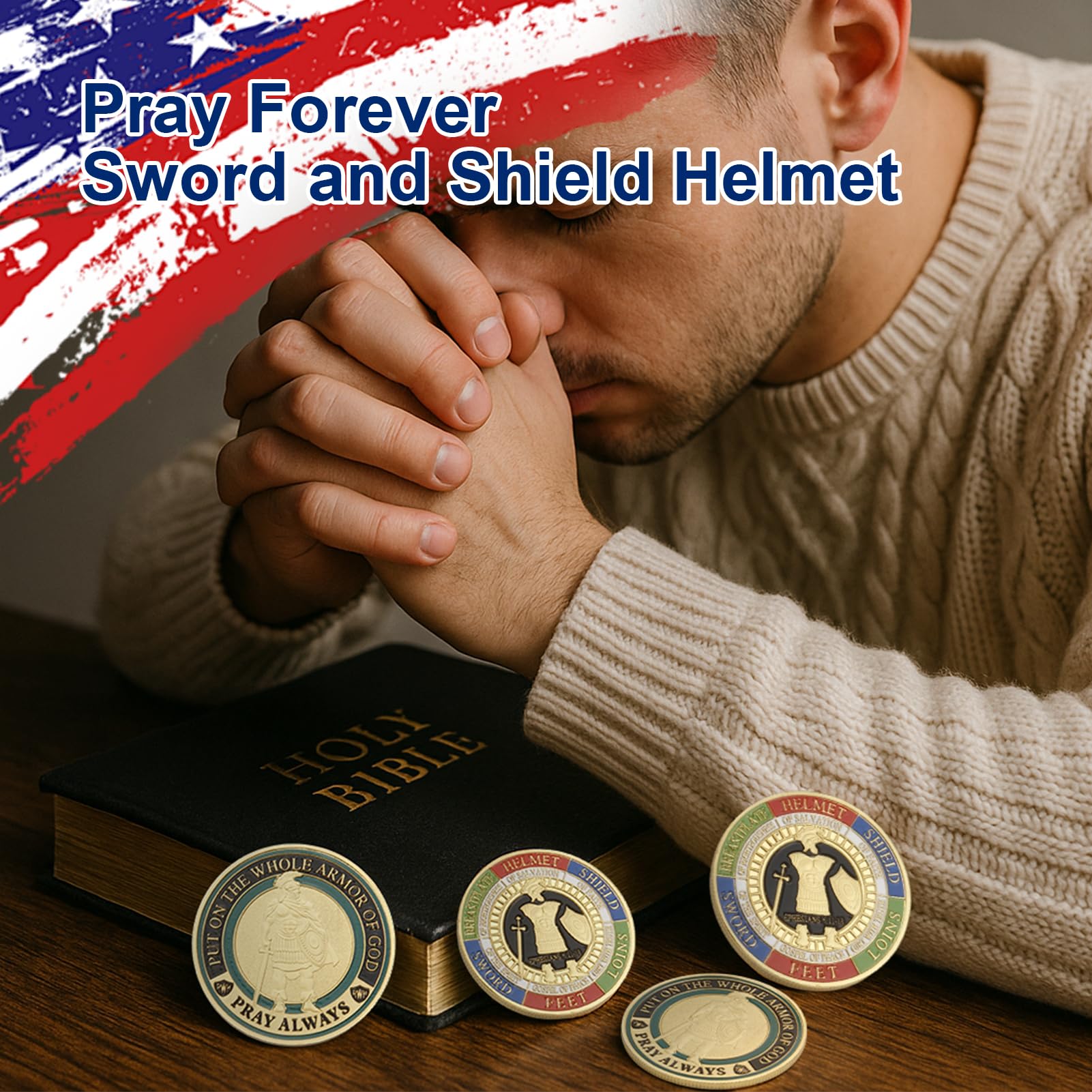 Armor of God Coins - Faith Challenge Coins -5