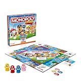Gra planszowa MONOPOLY JUNIOR – edycja Psi Patrol: rodzinne gry planszowe dla 2–4 graczy dla dzieci i dorosłych, gry planszowe dla dzieci od 5. roku życia, idealny prezent dla dzieci i dorosłych