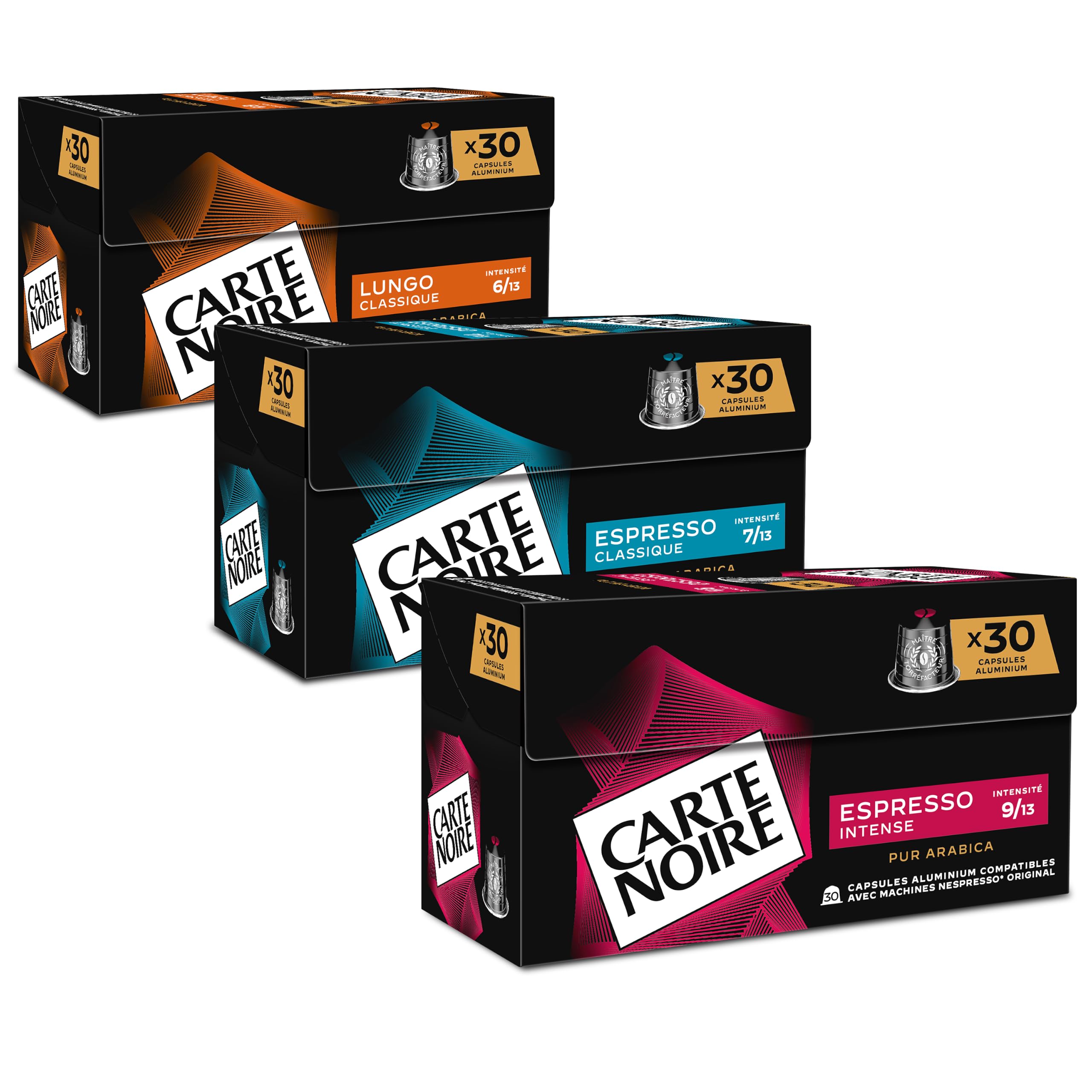 CARTE NOIRE - Assortiment Café Capsules - Compatible Nespresso®