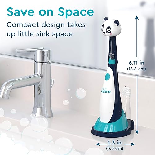 Miniatura 6 de Brusheez Cepillo de dientes sónico para niños pequeños, cepillo de dientes seguro y suave para edades de 1 a 3 años con temporizador integrado