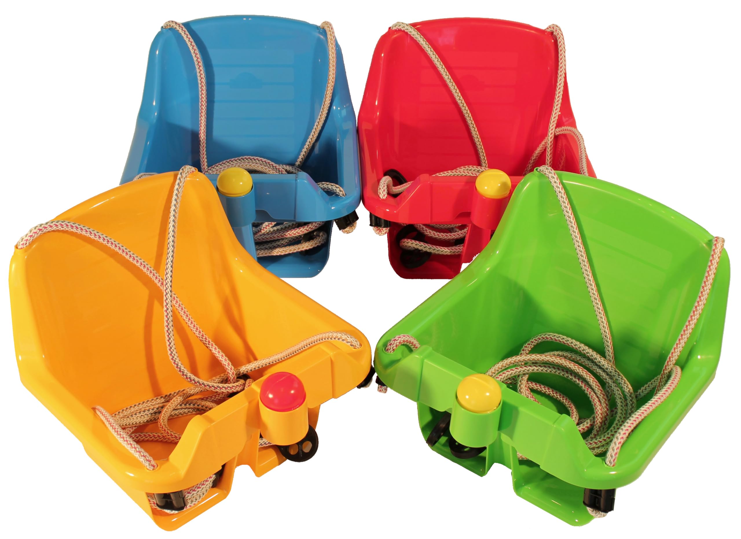 Babyschaukel Schaukelsitz Kinderschaukel mit Hupe Kunststoff Swing grün