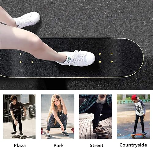 Miniatura 7 de Easy_Way Complete Skateboards- Standard Skateboards for Beginners Kids Boys Girls Teenager- 31''x 8''Canadian Maple Cruiser Pro Skate Board,