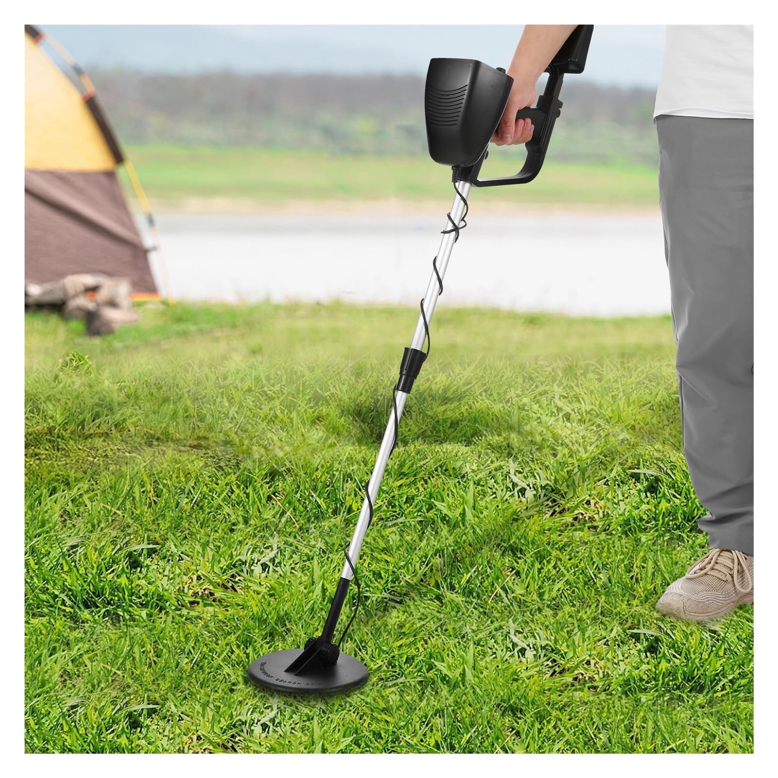 Wykrywacz metalu, Wykrywacz metali MD-4030 Wysoka czułość Outdoor Gold Digger Z wyświetlaczem LCD Wodoodporna cewka dla początkujących dzieci(4)