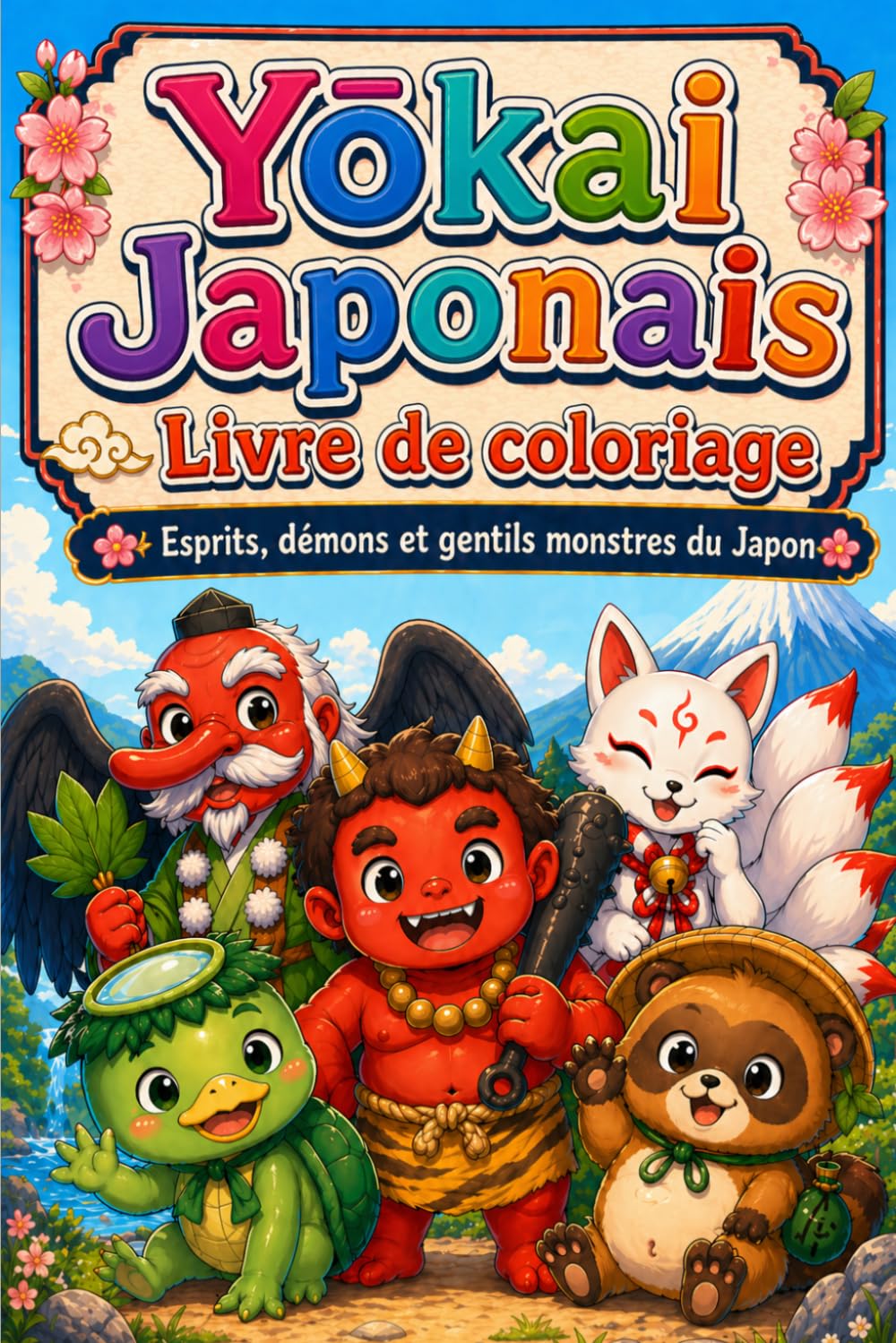 Livre de coloriage : Yōkai Japonais: Esprits, démons et gentils monstres du Japon