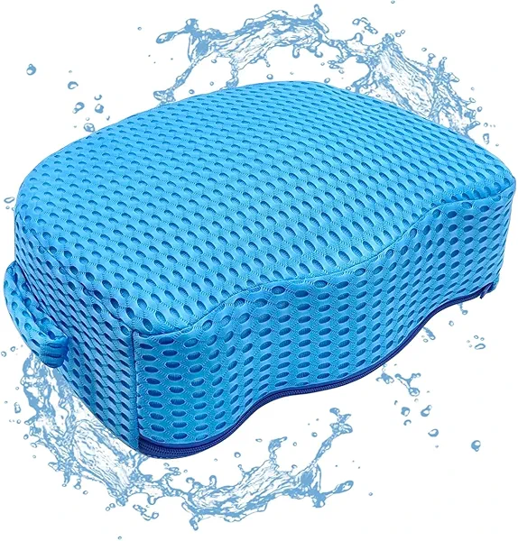 Hot Tub Booster Seat, Weighted SPA Hot Tub Booster Seat for Adults, 3D Air Mesh Hot Tub Seat Accessory, Non-Slip Micro Dot Bottom, Indoor or Outdoor Quick Dry Hot Tub Cushion