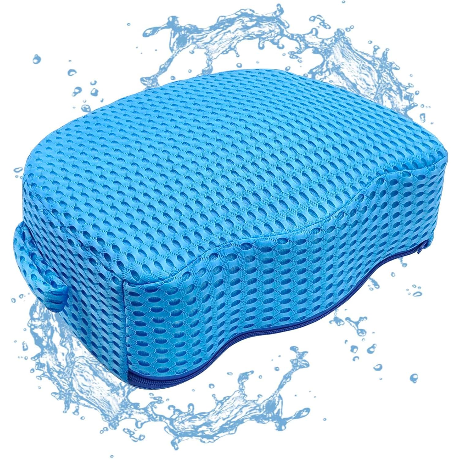 Hot Tub Booster Seat, Weighted SPA Hot Tub Booster Seat for Adults, 3D Air Mesh Hot Tub Seat Accessory, Non-Slip Micro Dot Bottom, Indoor or Outdoor Quick Dry Hot Tub Cushion