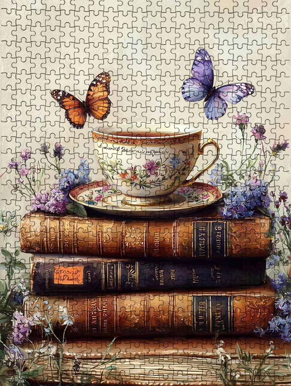 Puzzle 4000 elementów, puzzle z motylami dla dorosłych 4000, klasyczne puzzle, gra edukacyjna puzzle, niemożliwe wyzwanie, gra zręcznościowa dla całej rodziny, dekoracja ścian BXHZW4-395