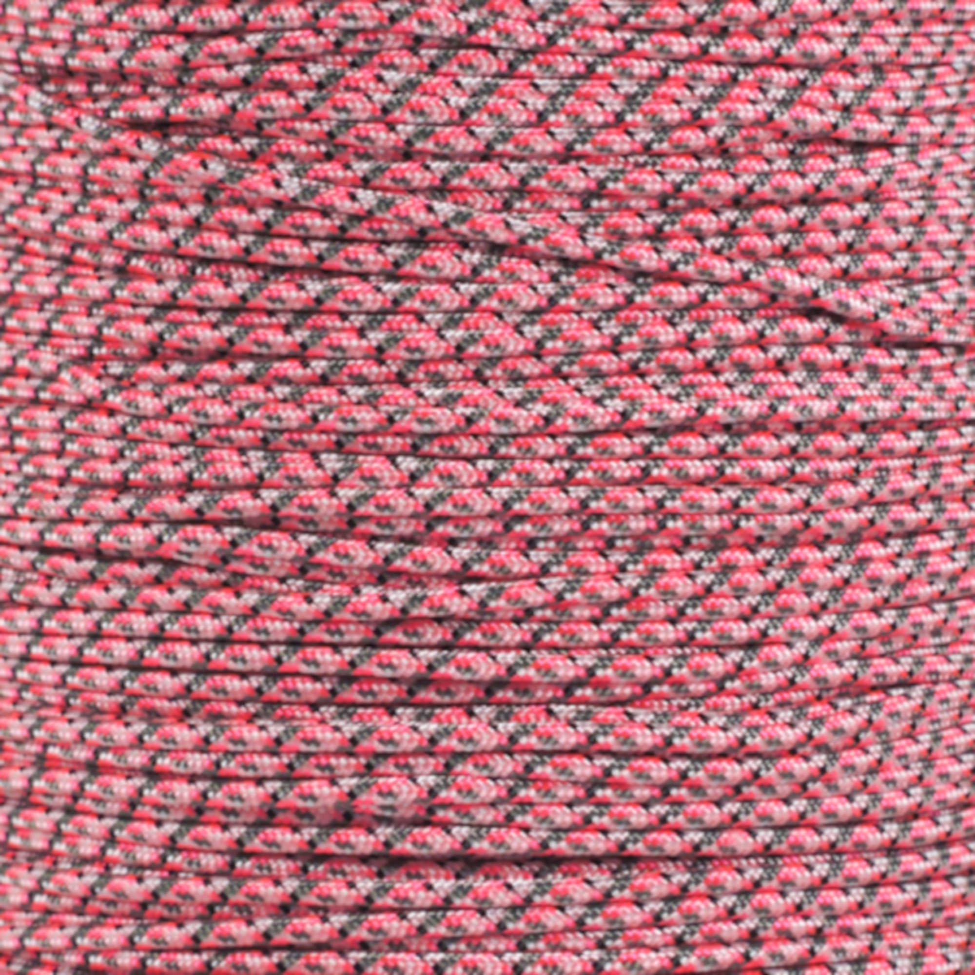 PARACORD PLANET 100 Feet Tactical 5-Strand Nylon Core 275-Lb Tensile Strength Paracord Rope 3/32" (2.38Mm Diameter) Neon Pink Camo — image 1