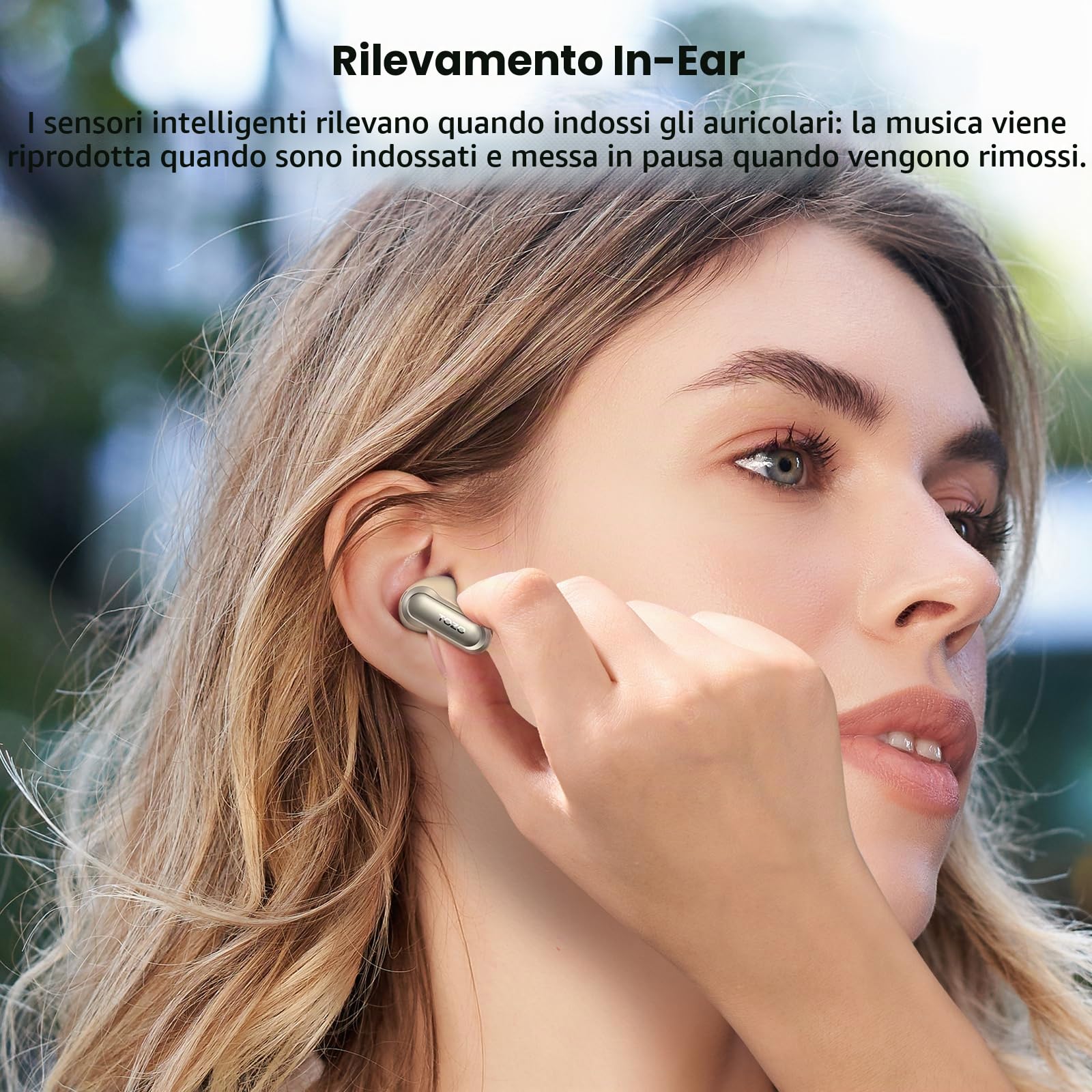 TOZO NC20 Cuffie Bluetooth 5.4 con ANC, Hi-Res LDAC, 6Mic ENC per Chiamate | Traduzione Vocale IA in Tempo Reale, Note Riunione, IPX8 Rilevamento Automatico, Dual Connection, Ricarica Wireless
