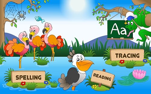 Preschool and Kindergarten Reading, Tracing & Spelling School Adventure: First Words - Animals A to Z (Letters Recognition, Phonics, Alphabet Learning Game) for Kids (Kindergarten, Toddler, Preschool, Grade 1) Educational Toy by Abby Monkey® - Thumbnail 7