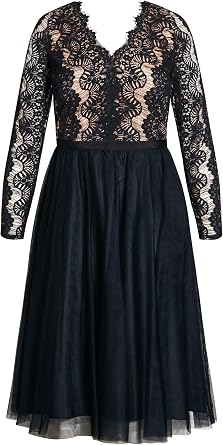 City Chic Women's Plus Size Cocktail Dress - Rare Beauty
