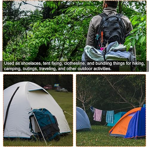 Miniatura 5 de PATIKIL Cordón de muñeca con anillo en D en forma de U cierre de metal