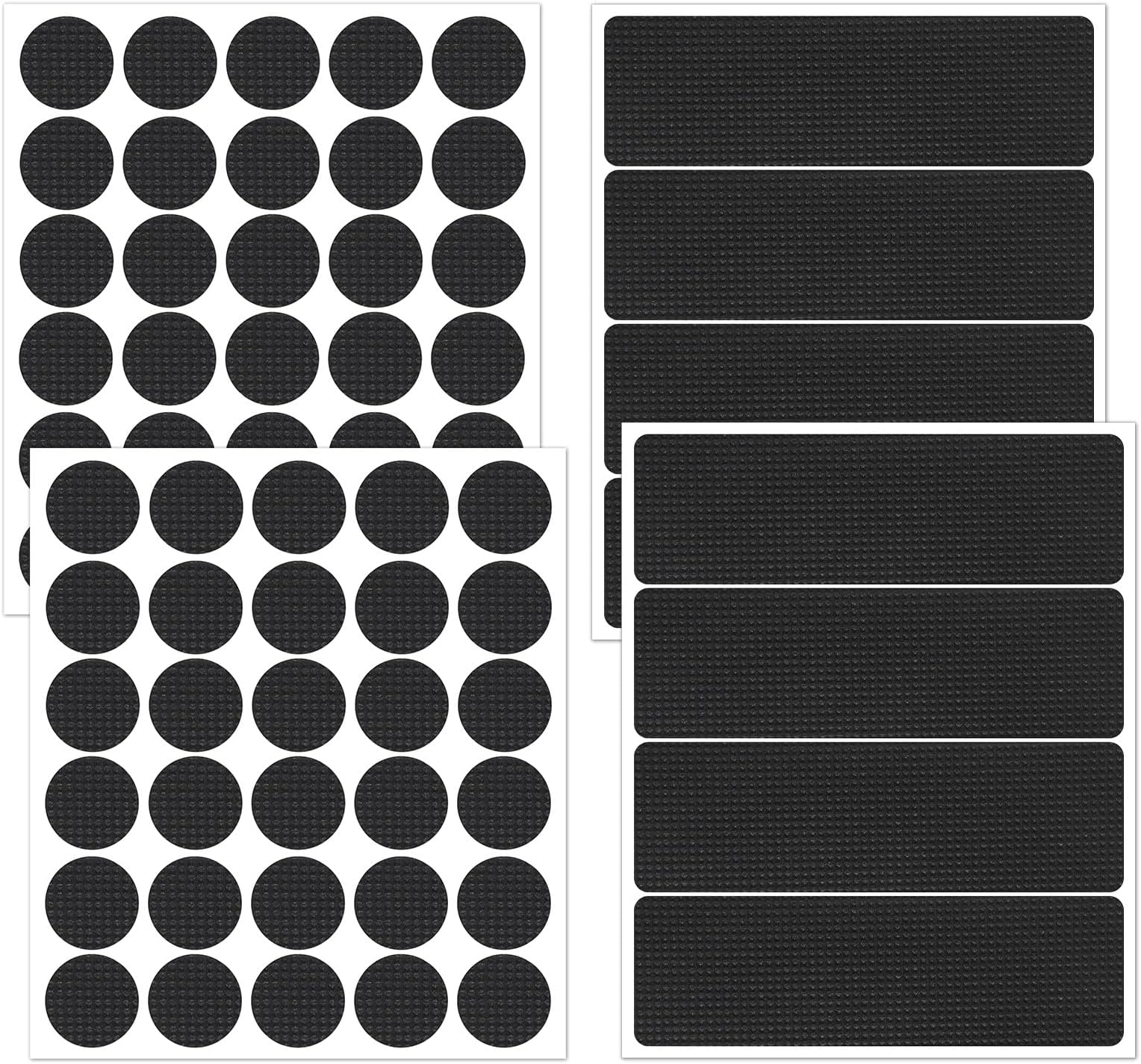 68 Pcs No Slip Furniture Grips for Wood Floor, Self Adhesive Furniture Grips to Prevent Sliding with Strong Grip, Noise Reducing Non Slip Pads, for Chairs,Tables, Floors
