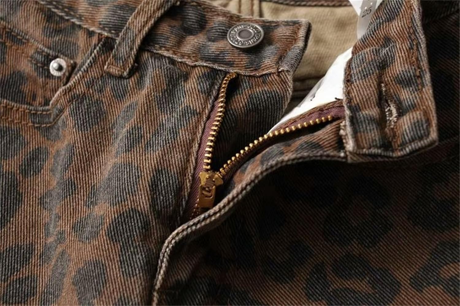 Leopard Print Jeans - Y2k Shorts Coquette Clothes Cheetah Print Shorts Denim Jorts, Leopard Print Shorts for Women