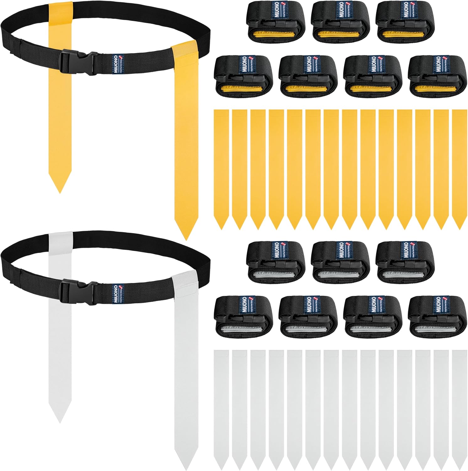 Flag Football Belts, Flags for Flag Football Set 14 Player, Flag Football for Kids Adults and Youth Training Equipment